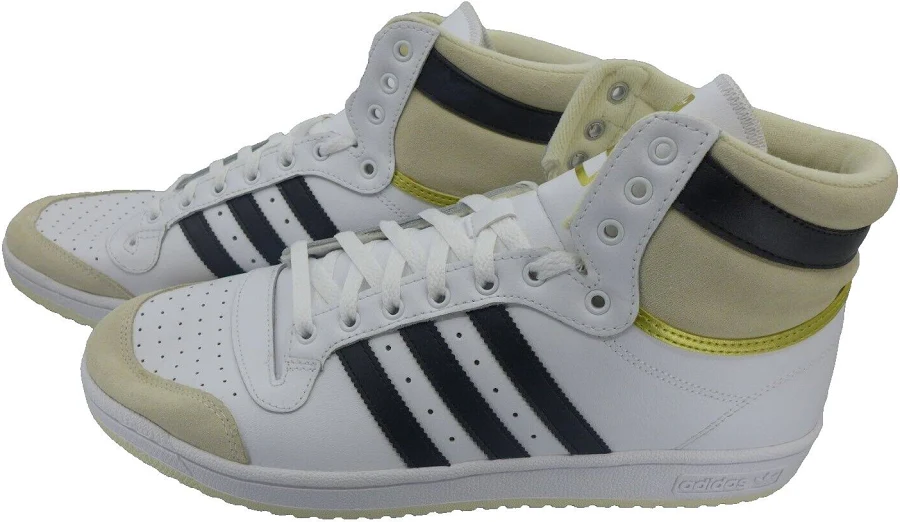 Adidas Top Ten Mens White Black Athletic Shoes (choose size