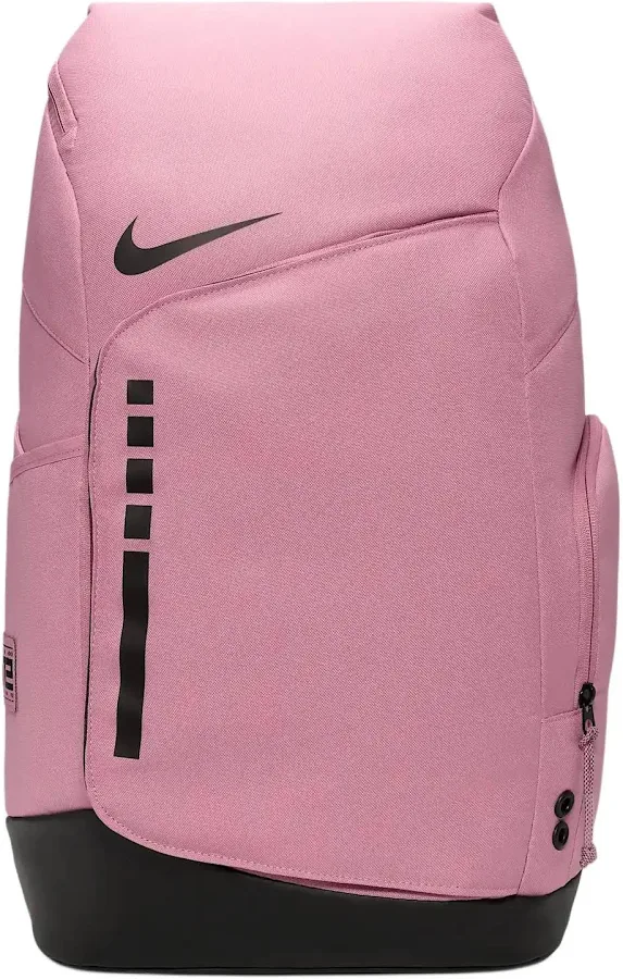 Nike Hoops Elite 32L Large Capacity Backpack with Logo Zipper Closure, Polyester Material, Unisex Couple Style in Pink
