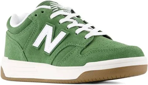 New Balance Kids - B480 lace-up sneakers - kids - Calf Suede/Fabric/Rubber - 2 Kids - Green