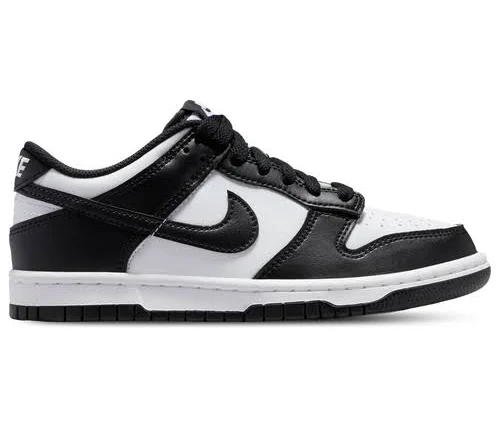 Nike Black & White Dunk Low Youth Trainers