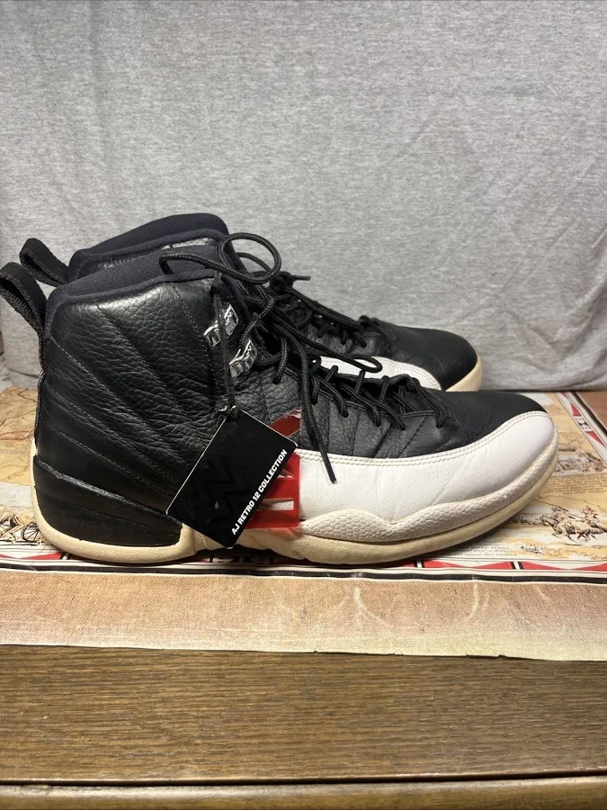 Nike Air Jordan Retro 12 Og Playoffs Sneaker Shoe Basketball Black