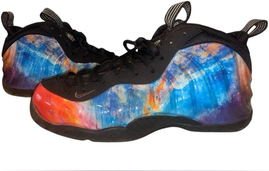 Nike Air Foamposite One Alternate Galaxy "Big Bang" Sneakers | Color: Black/Blue | Size: 10 | Chivixen's Closet