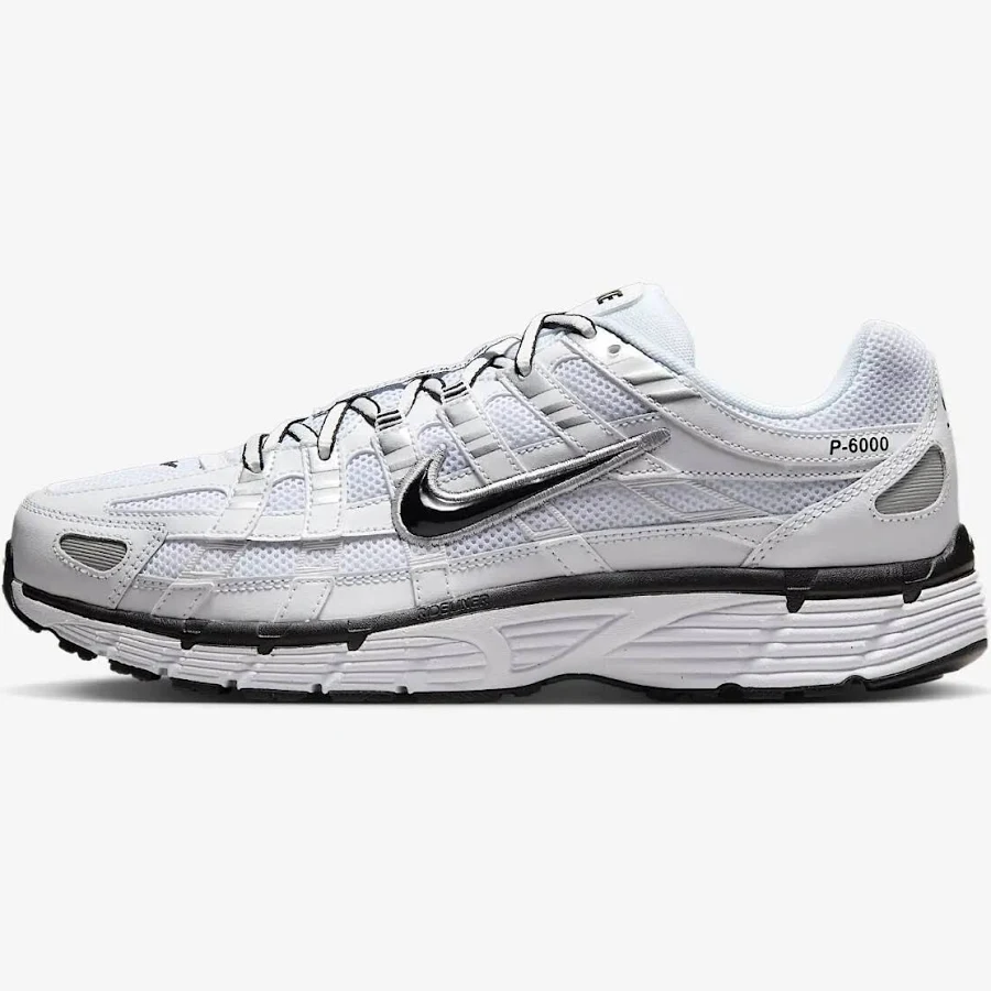 Nike P-6000 Premium Shoes - White/ Metallic Silver (cd6404-107)