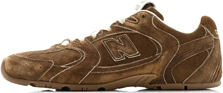 Miu Miu X NEW BALANCE Suede 530 SL Sneakers 37.5 Cinnamon