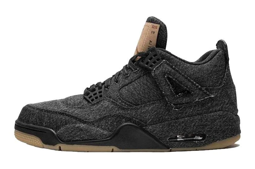 Jordan 4 Retro X Levi's - Black Denim