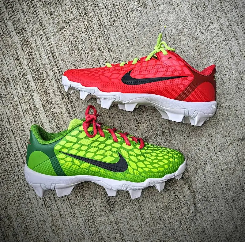 Youth Custom NikeVapor Edge Kobe 6 'Grinch Mismatch'