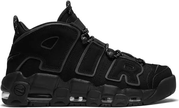 Nike - Air More Uptempo sneakers - unisex - Polyester/Suede/Rubber/Polyester - 9.5 - Black