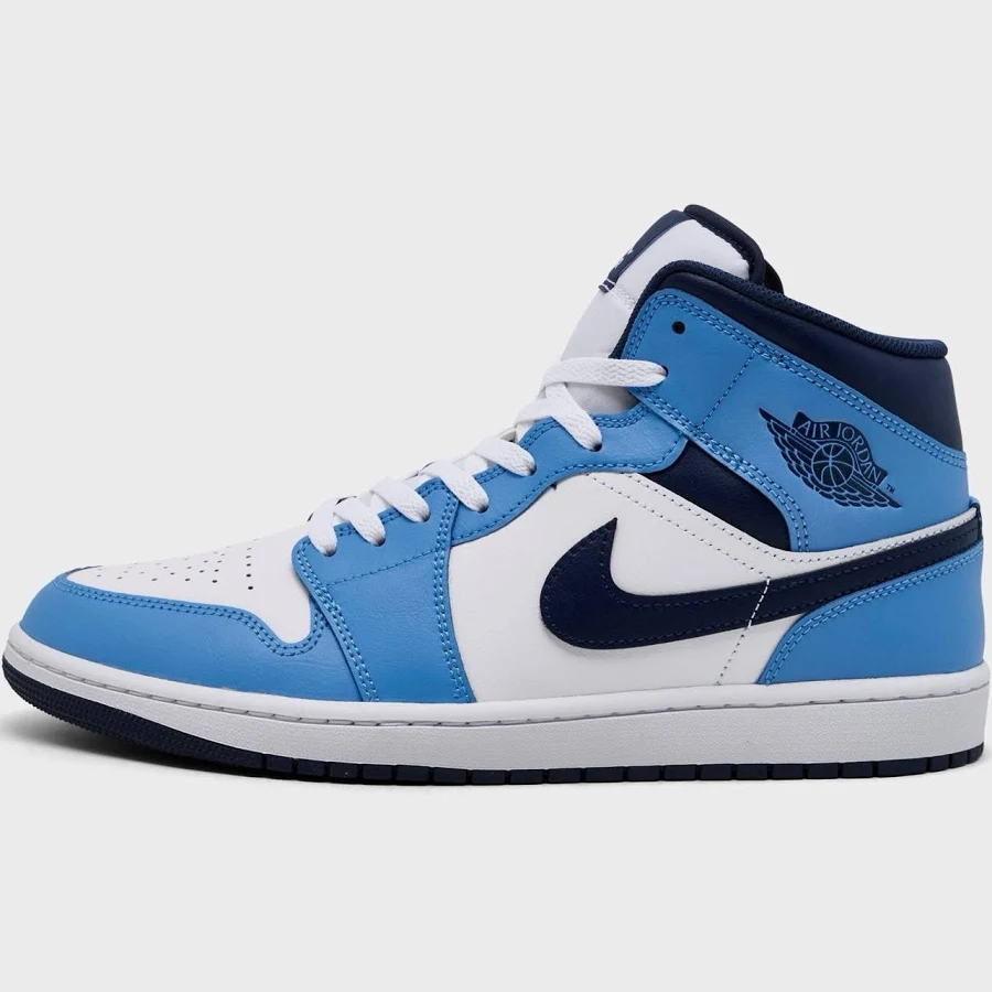 Air Jordan 1 Mid University Blue / Midnight Navy - Size 13