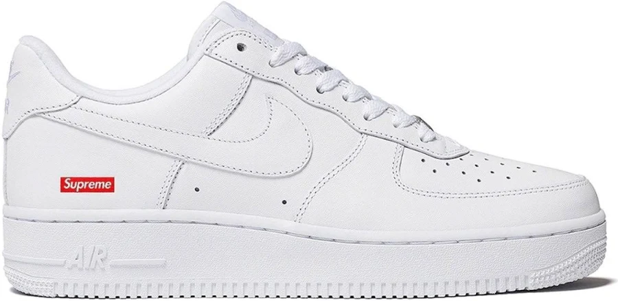 Nike Supreme X Air Force 1 Low 'Box Logo - White' 2020, 8.5