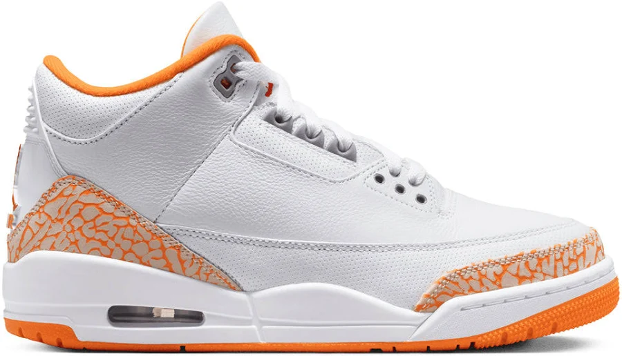 Women's Air Jordan 3 Retro "Orange Citrus" White/multi-color / Women's 7