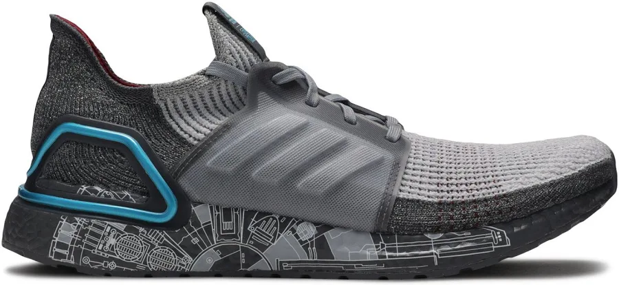 adidas Mens Ultraboost 19 Star Wars Shoes Grey