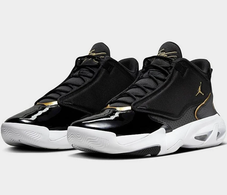 Nike Jordan Max Aura 4 Black Metallic Gold DN3687-007 Men's Sizes