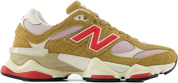 New Balance - 9060 "Great Plains/True Red/Twilight Haze" sneakers - men - Calf Suede/Fabric/Mesh/Rubber - 13 - Neutrals