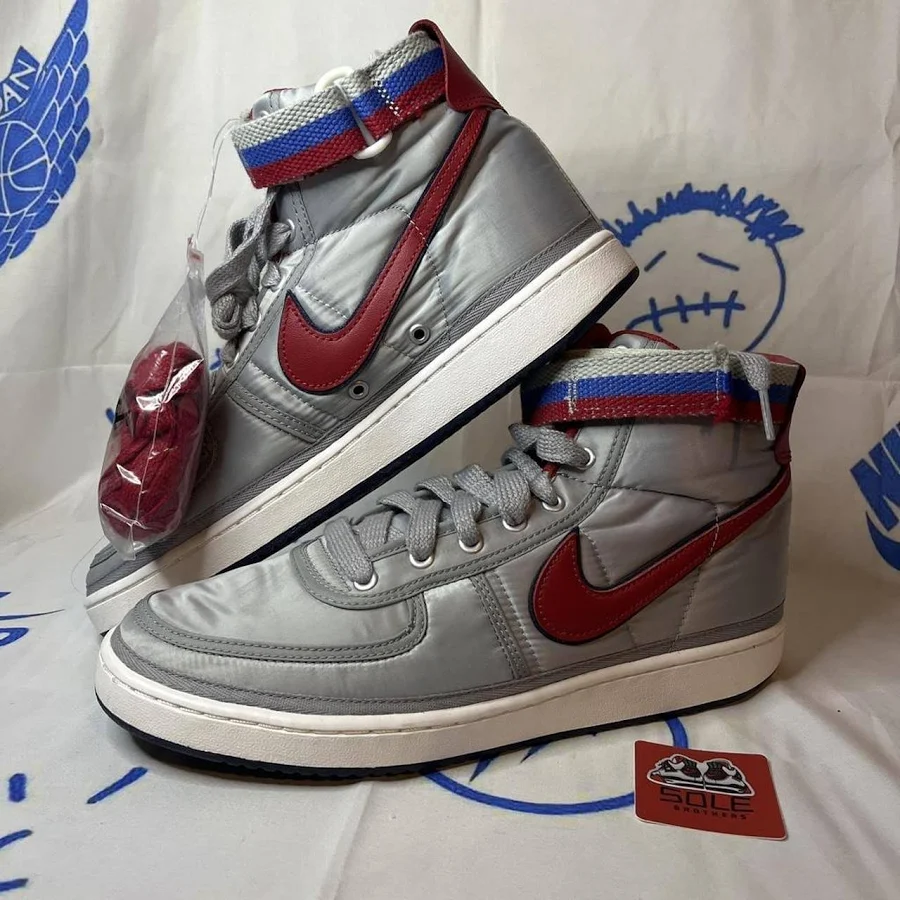 Nike Vandal High Supreme Sneakers - Metallic Silver/Grey - Men's US 11