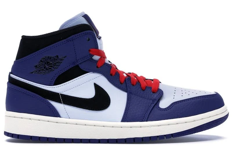 Jordan 1 Mid Deep Royal Blue Black