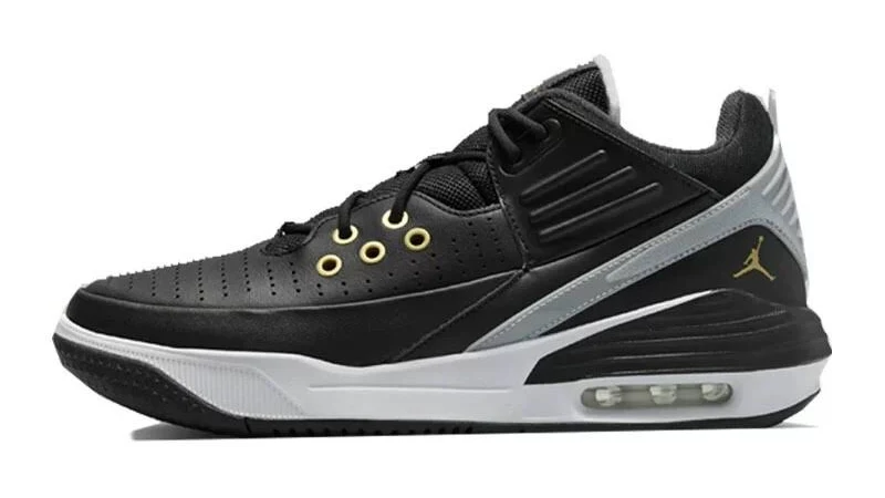 Air Jordan Max Aura 5 Low Black Metallic Gold - Dz4353-017