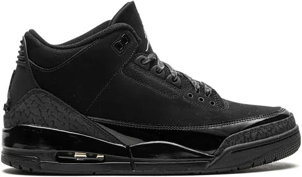 Jordan - Air Jordan 3 "Black Cat 2025" sneakers - men - Patent Leather/Nubuck Leather/Fabric/Rubber/Polyurethane - 14