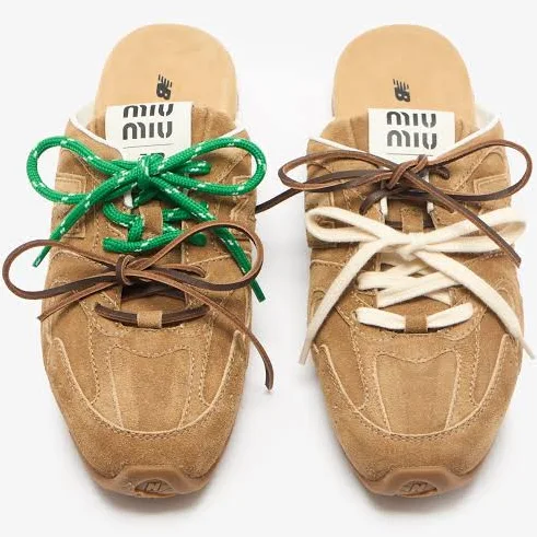 x New Balance 530 SL faded suede mules