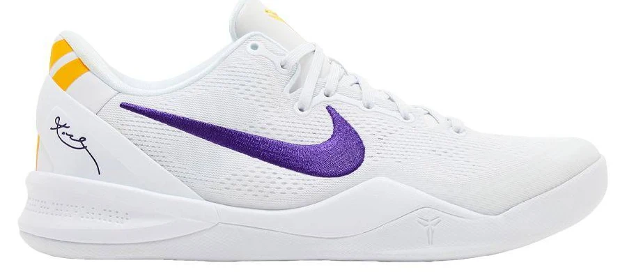 Nike Kobe 8 Protro 'Lakers Home' | White | Men's Size 18