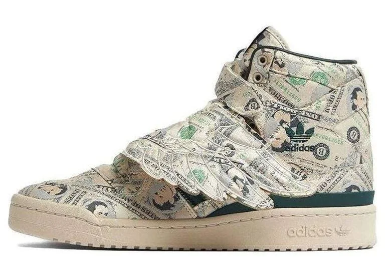 Adidas Men's Jeremy Scott X Forum Wings 1.0 - Metallic - Hi-top sneakers - 12