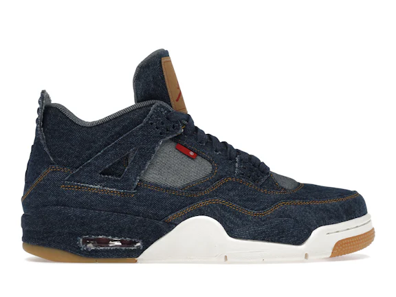 Jordan 4 Retro Levi's en denim (con etiqueta en blanco)