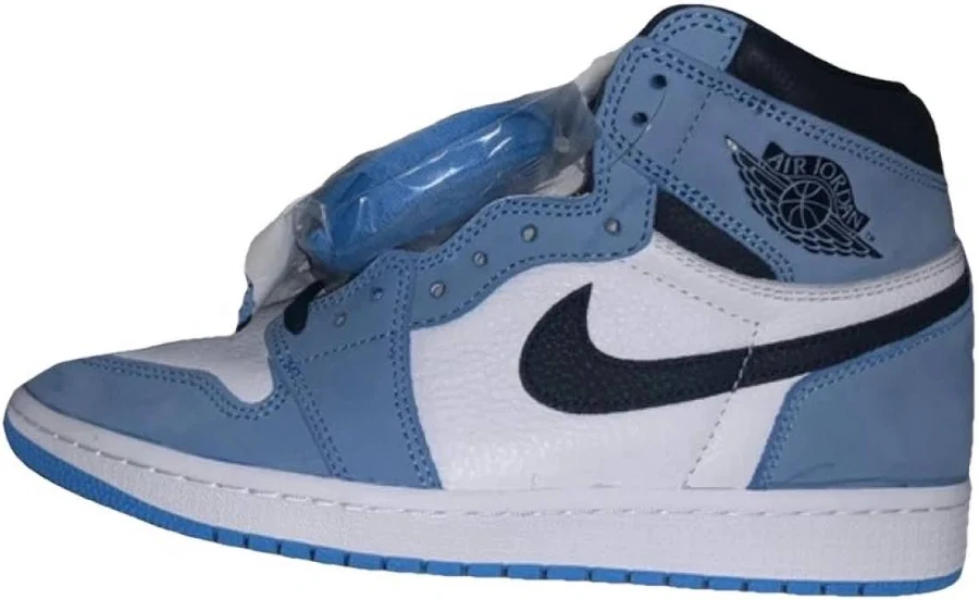 Jordan 1 University Blue Leather High Trainers Size 42.5 EU