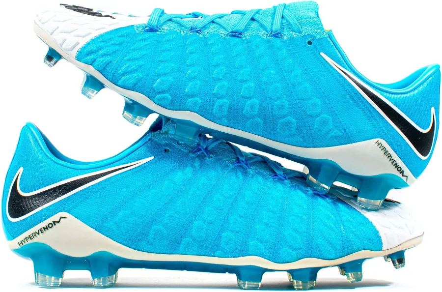 Nike Hypervenom Phantom III Blue White FG, 8.5US / 7.5UK / 42EU
