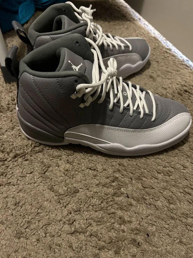 Jordan Air Jordan 12 Retro Gray White High Top Men's Basketball
