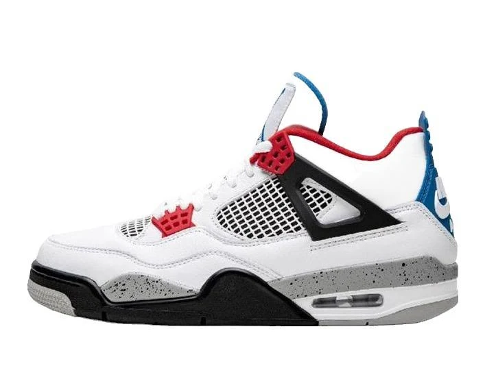 Jordan 4 Retro Se 'what The 4 - White/military Blue-fire Red-tech Grey