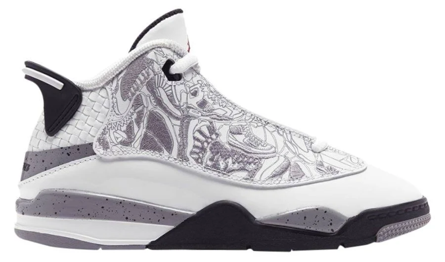 Kids' Jordan Dub Zero Shoes White