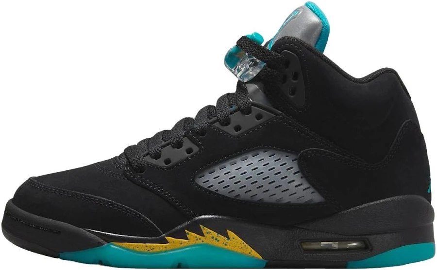 Jordan Air 5 Retro 'aqua - Black/yellow/green