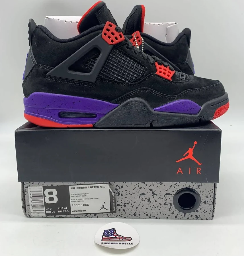 Jordan 4 Retro Raptors (2018) SIZE 8