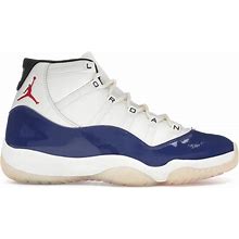 Jordan Men's Deep Royal Blue/Fire Red/Sail 11 Retro Rare Air Sneakers In