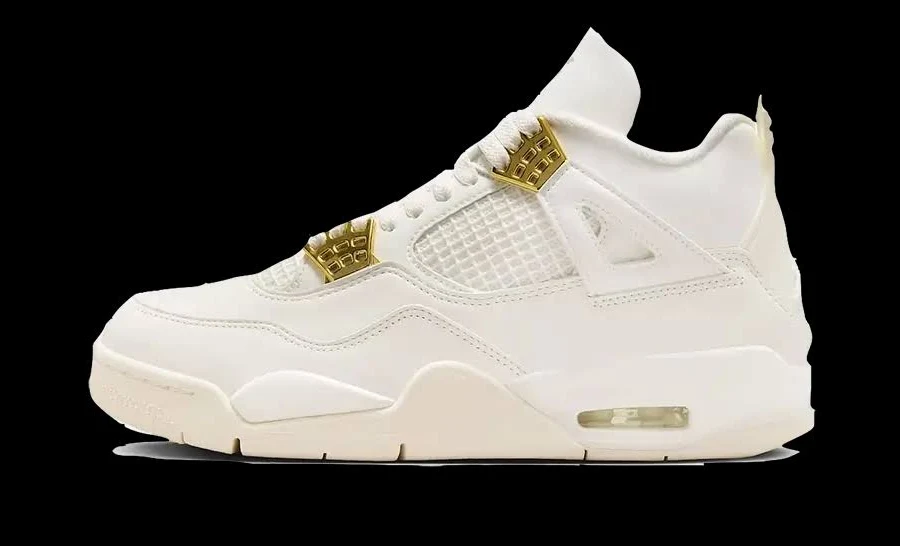 Air Jordan 4 Sail Metallic Gold