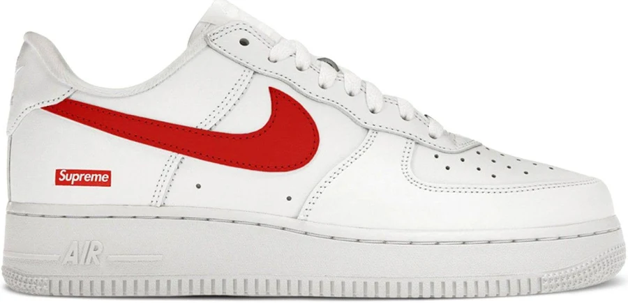 Supreme x Nike Air Force 1 Low 'Box Logo - Speed Red' Shanghai Exclusive | White | Men's Size 6
