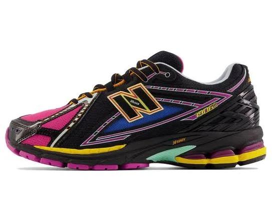 New Balance 1906r "neon Nights" Lace-up Men Sneakers - Black/pink/yellow