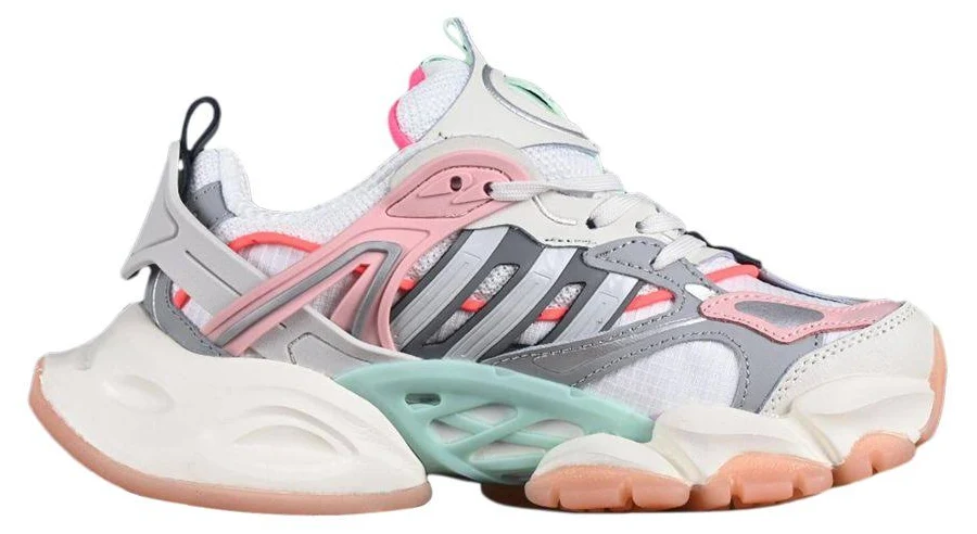 Adidas Wmns XLG Runner Deluxe 'White Grey Pink' | Women's Size 6