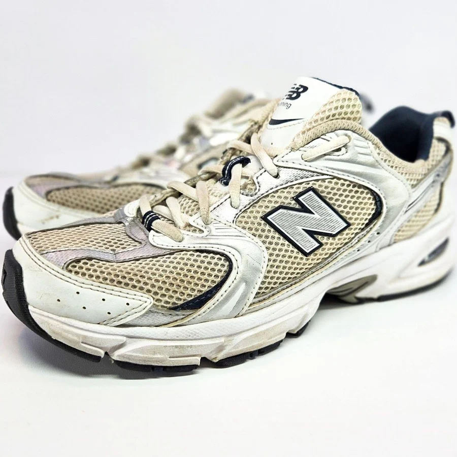 Balance 530 White Navy Silver Sneakers Men’s 7.5 / Women’s 9 Used No