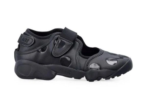 Nike Women's Air Rift Touch-Strap Sneakers - Black - Low-top sneakers - 6