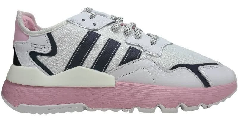 Adidas Eg7942 Nite Jogger Originals Shoes White Pink Black Women Size