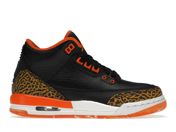 Jordan 3 Retro anaranjado kumquat (para escolares)