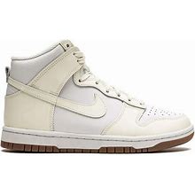 Nike Women's Dunk High "Sail/Gum" Sneakers - White - High-Top Sneakers - 9.5
