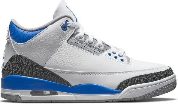 Jordan - Air Jordan 3 Retro "Racer Blue" sneakers - unisex - Calf Leather - 8 - White