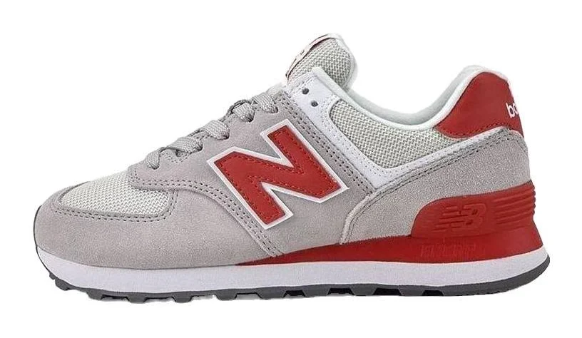 New Balance 574 Series Women Sneakers - Gray/red
