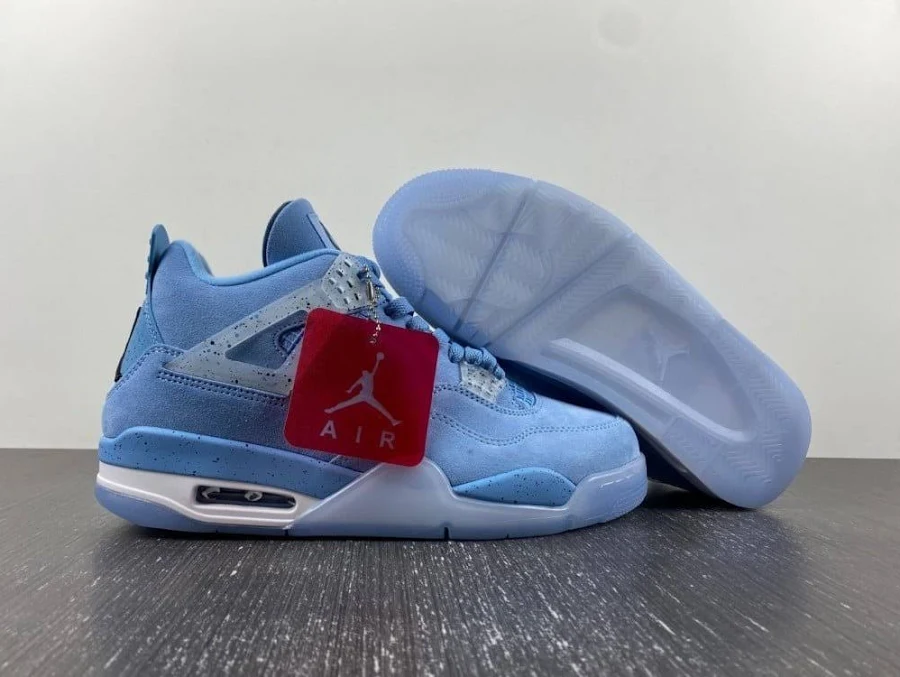 Air Jordan 4 Retro Unc Pe Blue