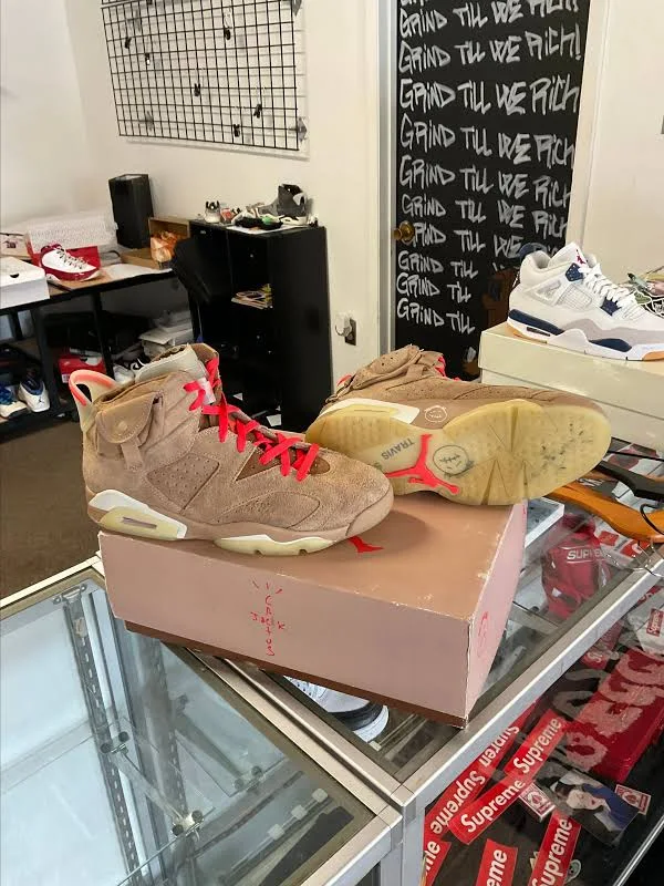 Jordan 6 Travis Scott British khaki1