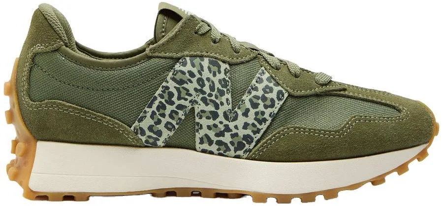 New Balance Women's 327 Leopard-Panel Sneakers