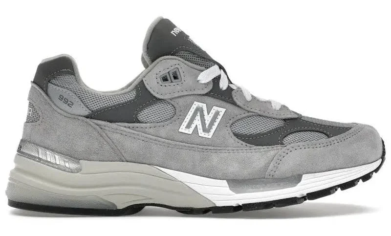 New Balance Men's 992 MiUSA Grey Silver Metallic, from StockX