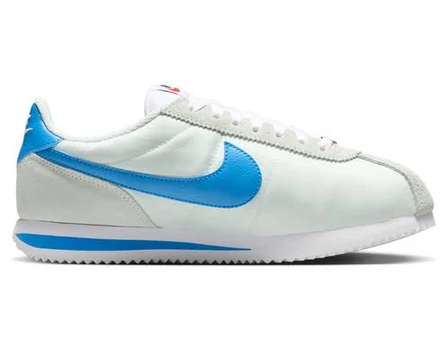 Nike Womens Cortez - Running Shoes Barely Green/White/Lt Photo Blue Size 05.0