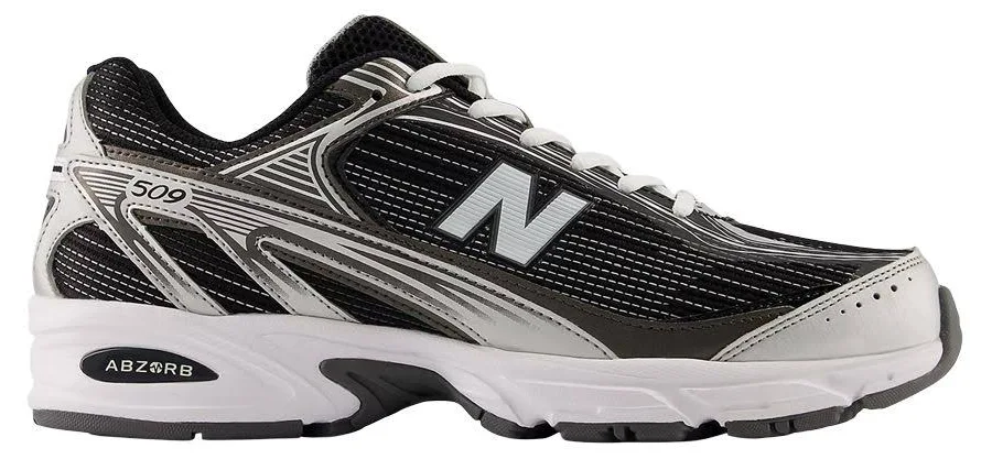 New Balance 509 'Black White Silver Metallic' | Men's Size 8
